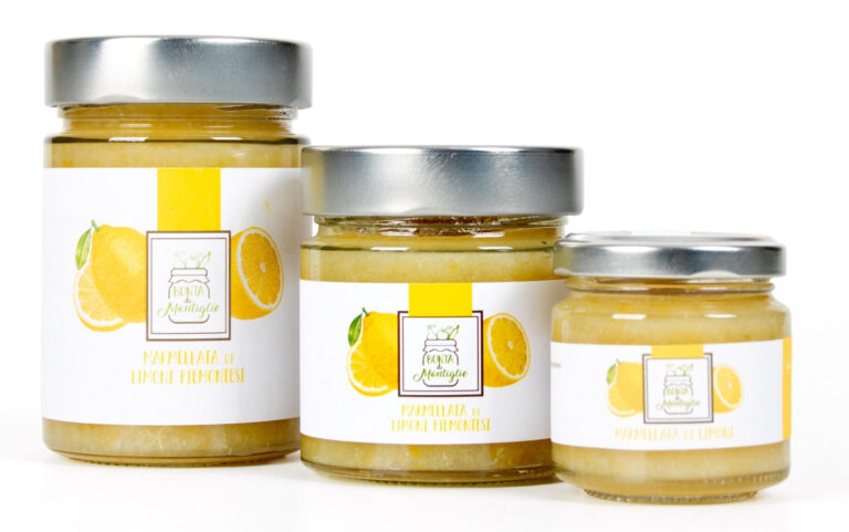 barattoli vari formato marmellata limoni